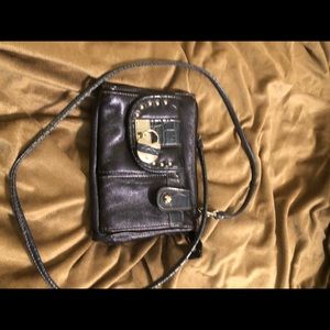 Small pretty purse in navy blue